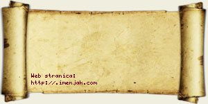 Una Večanski vizit kartica